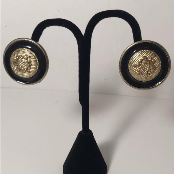 Vintage 80’s Gay Boyer Enamel Clip Earrings